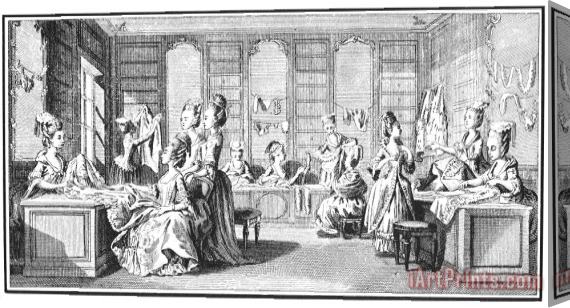 Others FRENCH SALON, 18th CENTURY Stretched Canvas Painting / Canvas Art