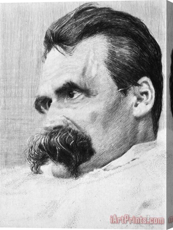 Others Friedrich Nietzsche Stretched Canvas Print / Canvas Art