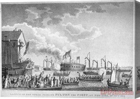 Others Fulton Steam Frigate, 1814 Stretched Canvas Print / Canvas Art
