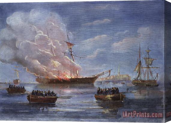 Others Gaspee Burning, 1772 Stretched Canvas Print / Canvas Art