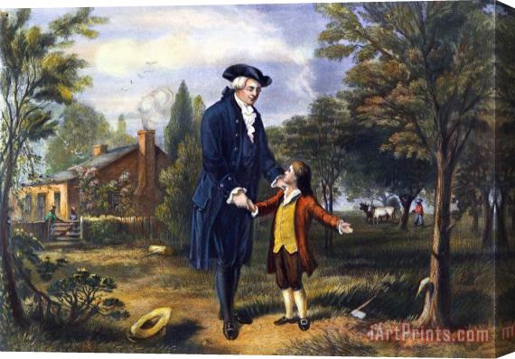 Others George Washington Stretched Canvas Print / Canvas Art