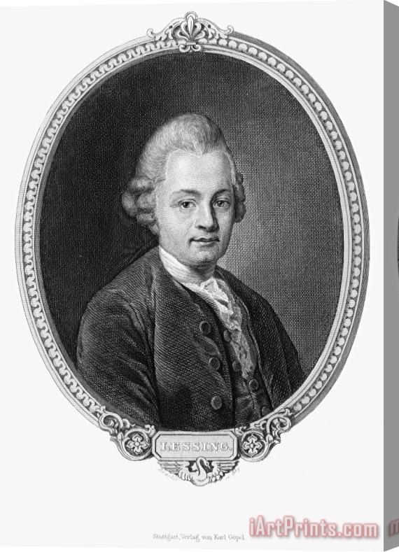 Others Gotthold Ephraim Lessing Stretched Canvas Print / Canvas Art
