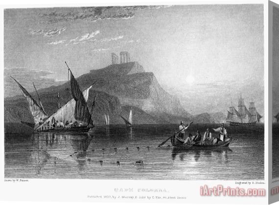 Others Greece: Cape Sounion, 1832 Stretched Canvas Painting / Canvas Art