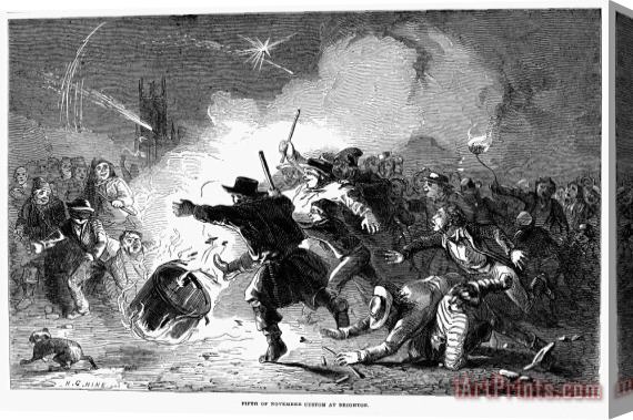 Others Guy Fawkes Day, 1853 Stretched Canvas Print / Canvas Art