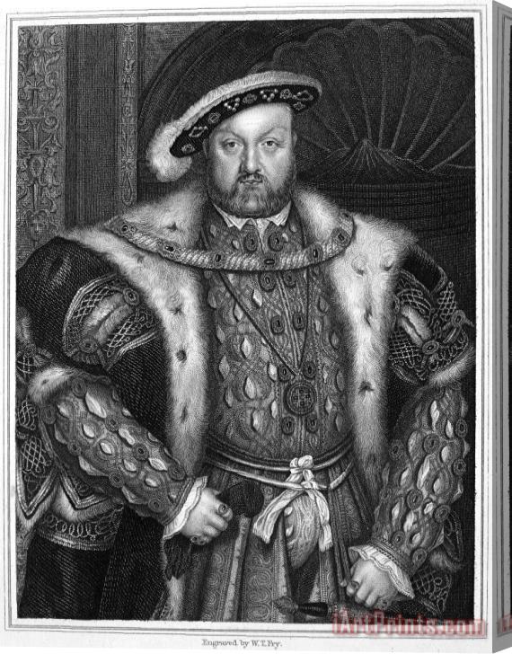 Others Henry Viii (1491-1547) Stretched Canvas Painting / Canvas Art
