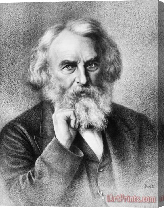 Others Henry Wadsworth Longfellow Stretched Canvas Print / Canvas Art