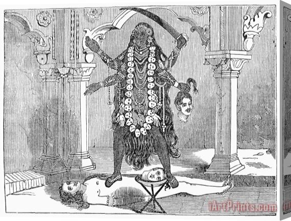 Others Hindu Goddess: Kali Stretched Canvas Print / Canvas Art