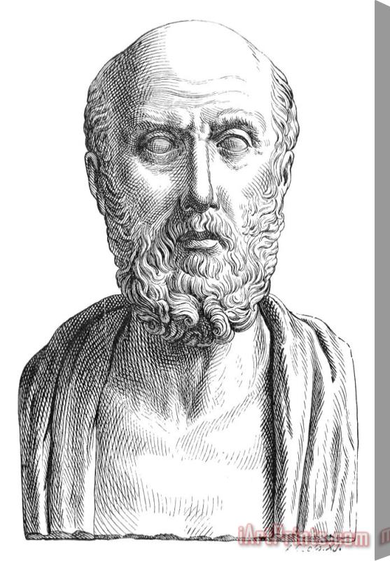 Others Hippocrates (460-377 Bc) Stretched Canvas Print / Canvas Art