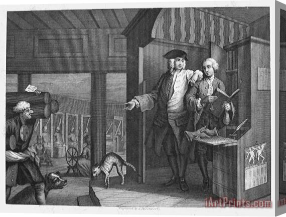 Others Hogarth: Industry, 1747 Stretched Canvas Painting / Canvas Art