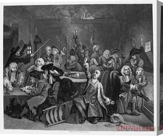 Others Hogarth: Rakes Progress Stretched Canvas Painting / Canvas Art