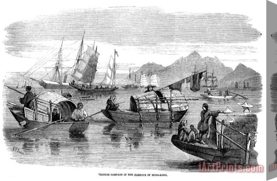 Others Hong Kong: Harbor, 1857 Stretched Canvas Print / Canvas Art