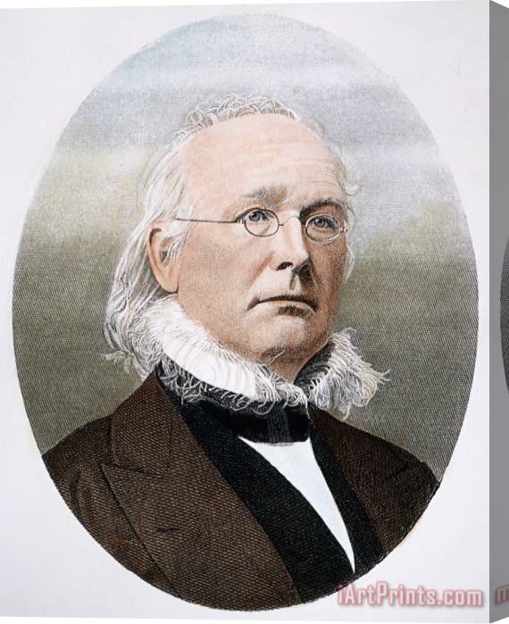 Others Horace Greeley (1811-1872) Stretched Canvas Print / Canvas Art