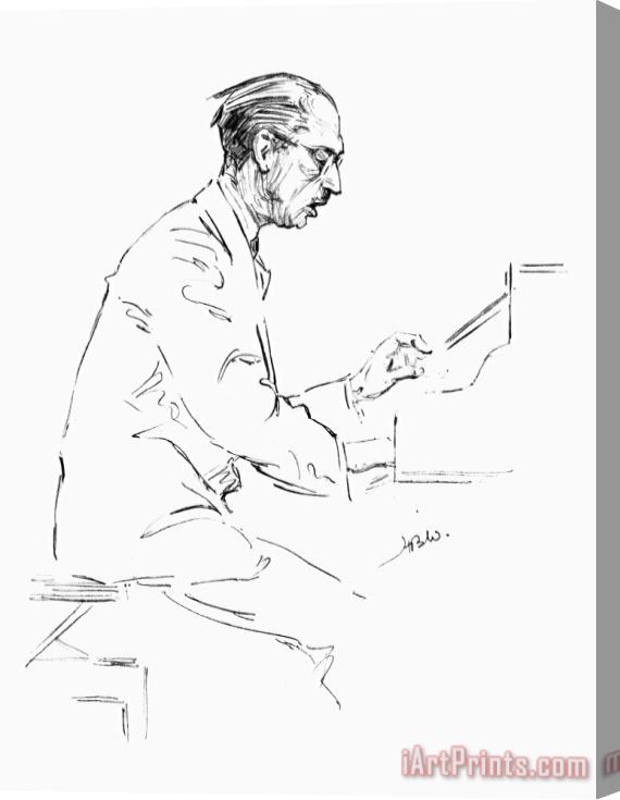 Others Igor Stravinsky (1882-1971) Stretched Canvas Print / Canvas Art