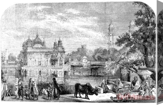 Others India: Golden Temple, 1858 Stretched Canvas Print / Canvas Art