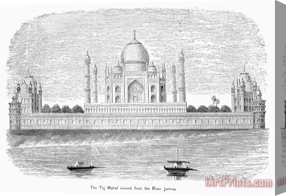 Others India: Taj Mahal Stretched Canvas Painting / Canvas Art