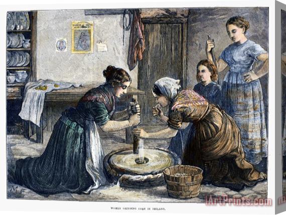 Others Ireland: Hand Mill, 1874 Stretched Canvas Painting / Canvas Art