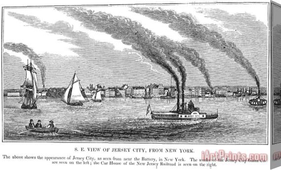 Others Jersey City, 1844 Stretched Canvas Print / Canvas Art