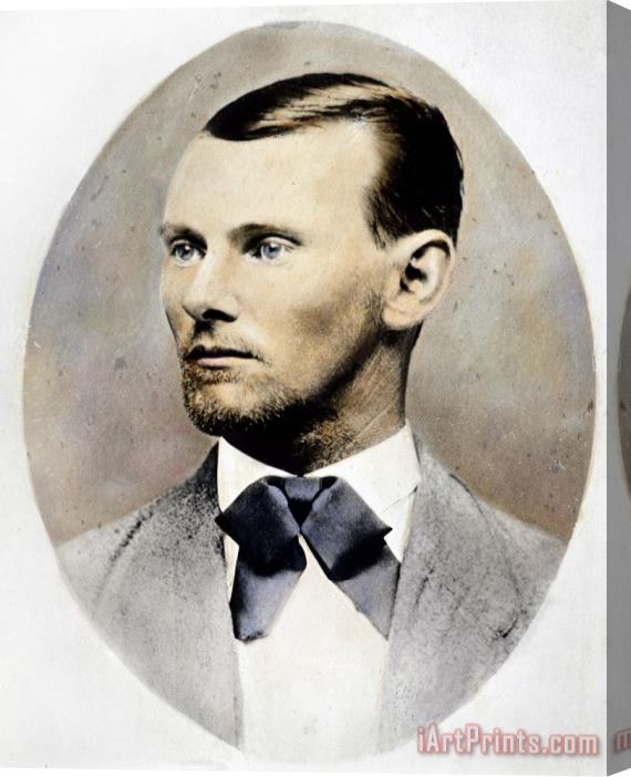 Others Jesse James (1847-1882) Stretched Canvas Print / Canvas Art