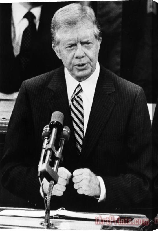 Others Jimmy Carter (1924- ) Stretched Canvas Print / Canvas Art