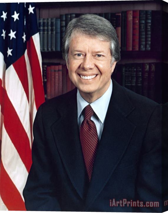 Others Jimmy Carter (1924- ) Stretched Canvas Print / Canvas Art