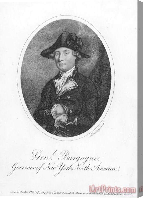 Others John Burgoyne (1722-1792) Stretched Canvas Print / Canvas Art