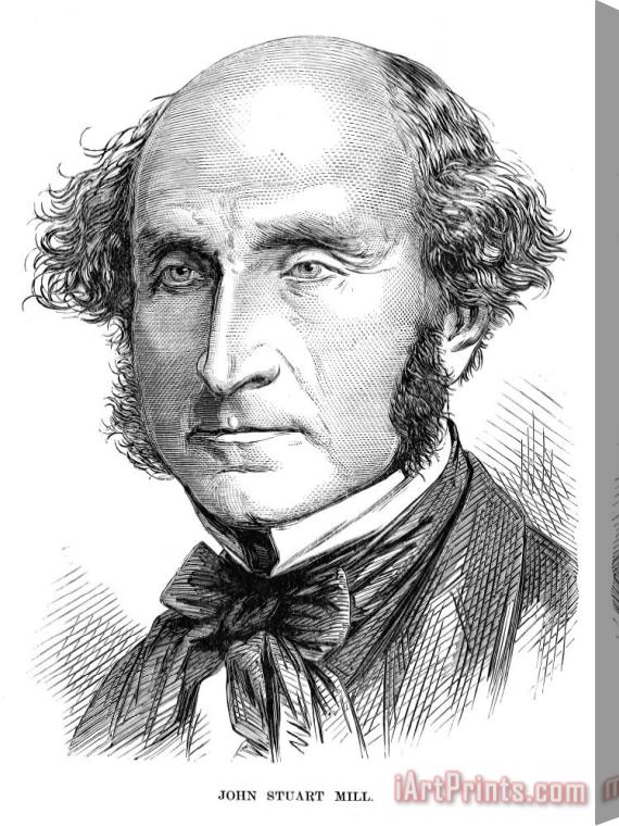 Others John Stuart Mill Stretched Canvas Print / Canvas Art