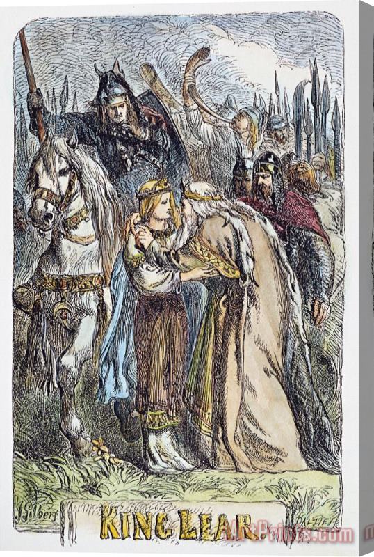 Others KING LEAR, 19th CENTURY Stretched Canvas Print / Canvas Art