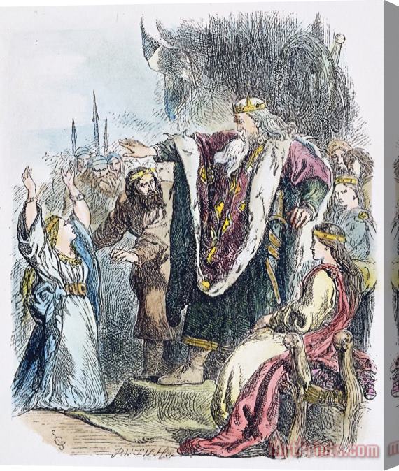 Others KING LEAR, 19th CENTURY Stretched Canvas Print / Canvas Art