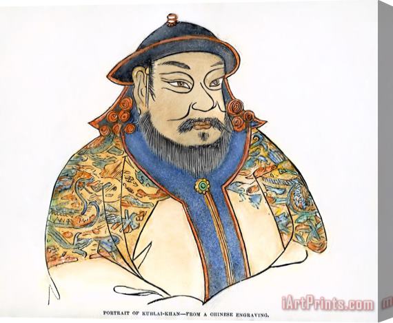 Others Kublai Khan (1216-1294) Stretched Canvas Print / Canvas Art