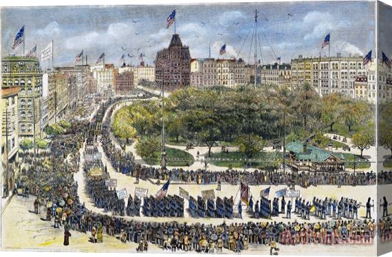 Others Labor Day Parade, 1882 Stretched Canvas Print / Canvas Art