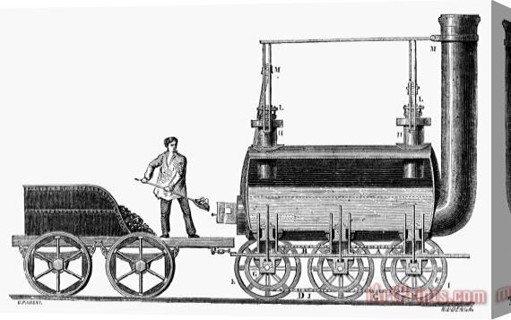 Others LOCOMOTIVE, c1830 Stretched Canvas Print / Canvas Art