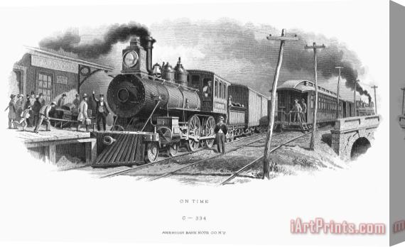 Others LOCOMOTIVE, c1870 Stretched Canvas Painting / Canvas Art