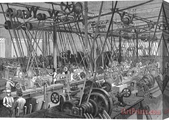Others Locomotive Factory, 1864 Stretched Canvas Print / Canvas Art