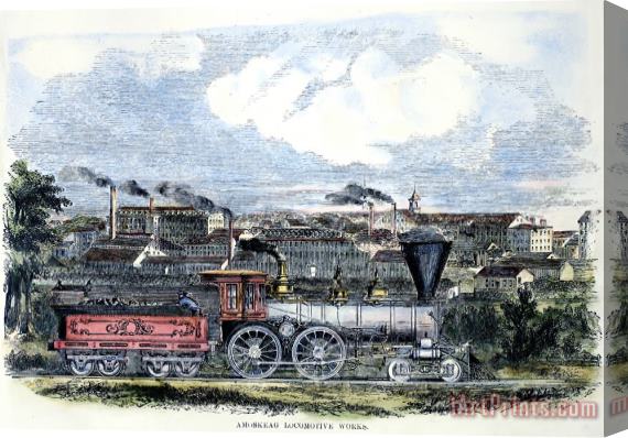 Others LOCOMOTIVE FACTORY, c1855 Stretched Canvas Print / Canvas Art