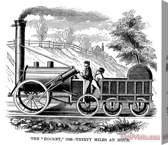 Others Locomotive: Rocket, 1829 Stretched Canvas Print / Canvas Art