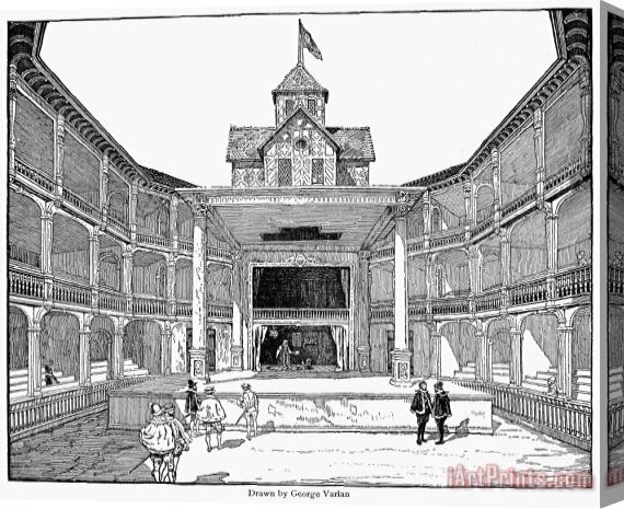 Others London: Globe Theatre Stretched Canvas Print / Canvas Art