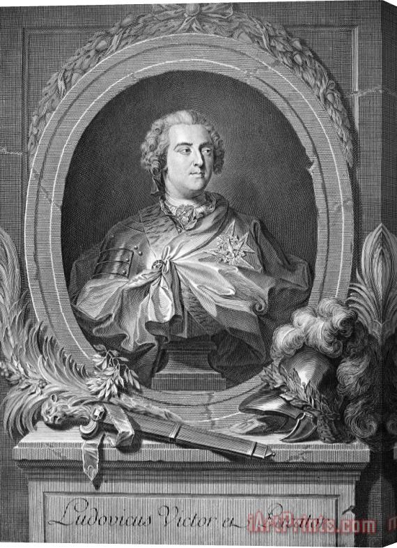 Others Louis Xv (1710-1774) Stretched Canvas Painting / Canvas Art