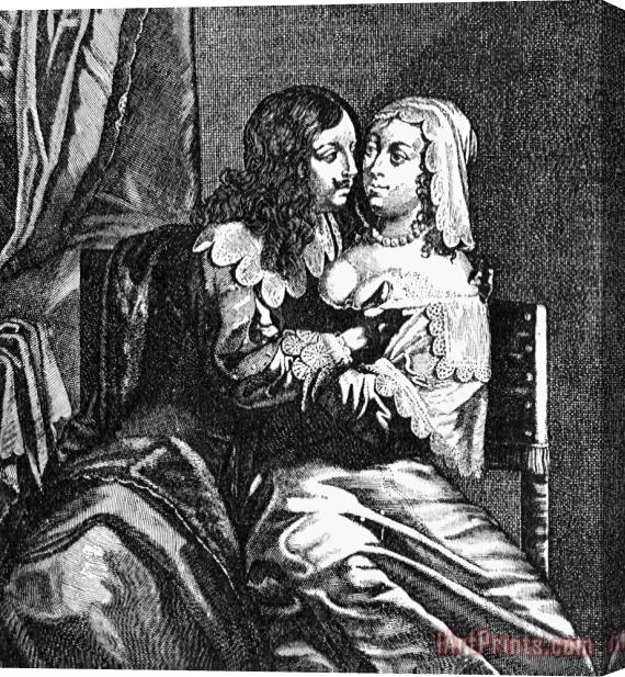 Others LOVERS, 17th CENTURY Stretched Canvas Print / Canvas Art