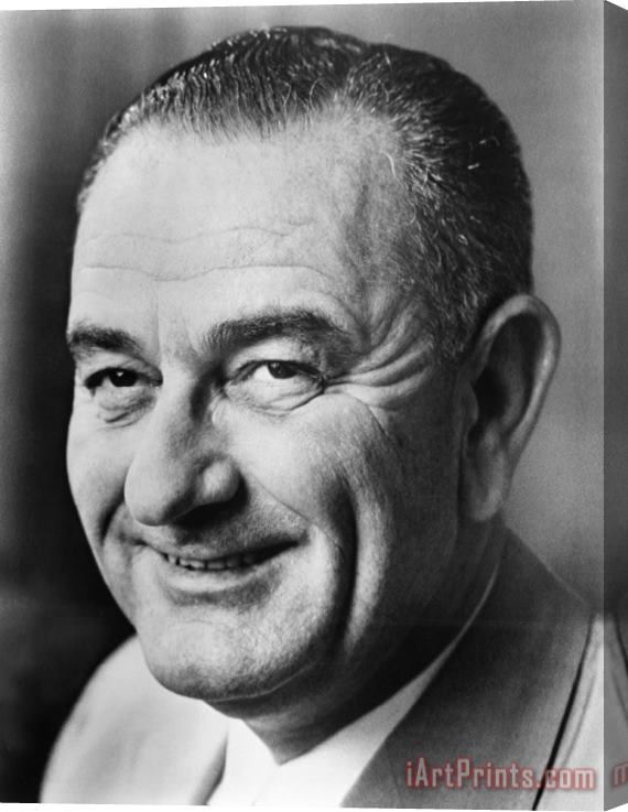 Others Lyndon Baines Johnson Stretched Canvas Print / Canvas Art