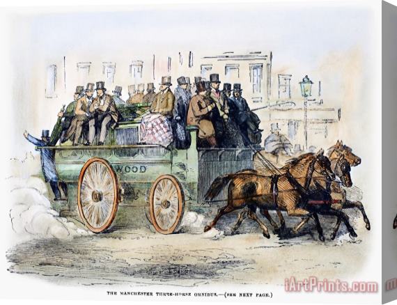 Others Manchester Omnibus, 1856 Stretched Canvas Print / Canvas Art