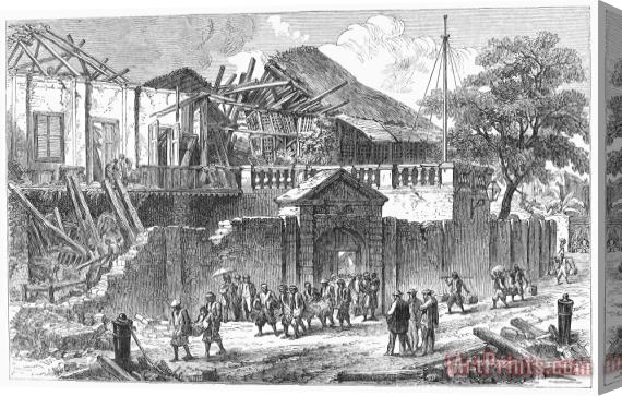 Others Manila: Earthquake, 1863 Stretched Canvas Print / Canvas Art