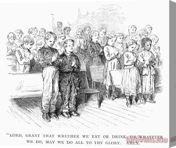Others MISSION SCHOOL, c1880 Stretched Canvas Print / Canvas Art