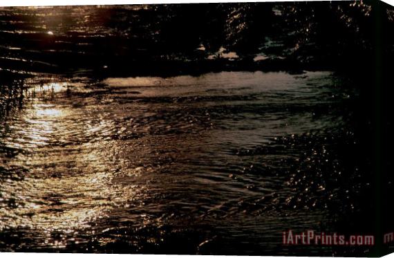 Others Mississippi River: Sunrise Stretched Canvas Painting / Canvas Art