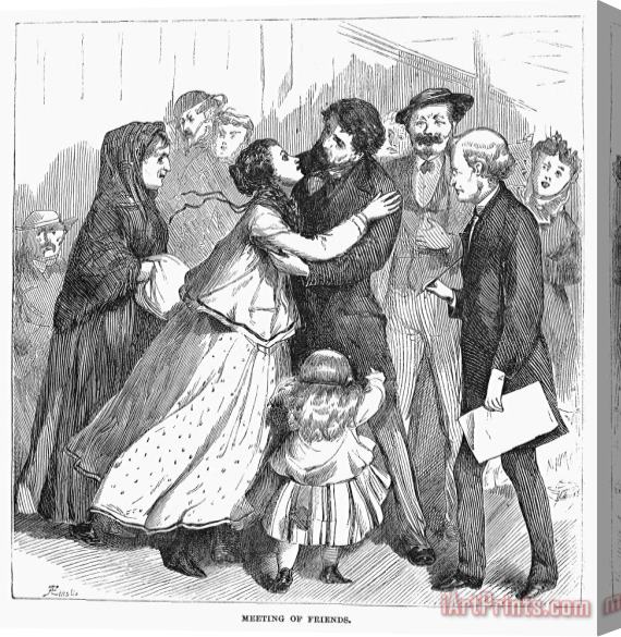 Others New York: Immigrants, 1871 Stretched Canvas Print / Canvas Art