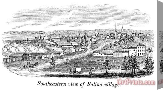 Others New York: Salina, 1841 Stretched Canvas Print / Canvas Art