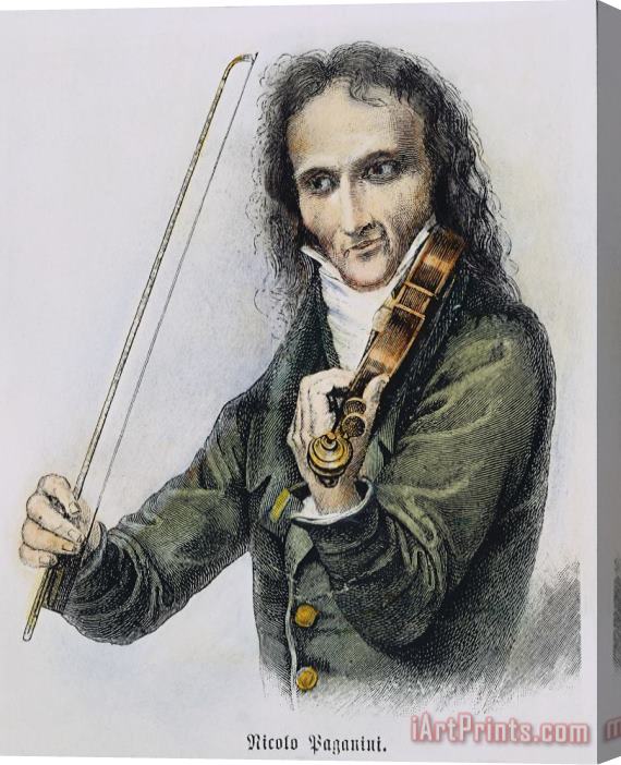 Others Nicolo Paganini (1782-1840) Stretched Canvas Print / Canvas Art