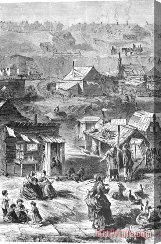 Others Nyc: Squatters, 1869 Stretched Canvas Print / Canvas Art
