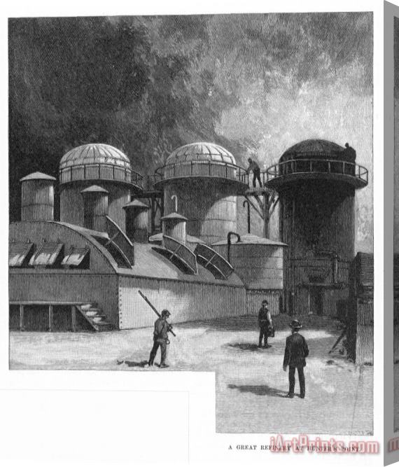 Others Oil Refinery, 1886 Stretched Canvas Print / Canvas Art
