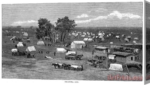 Others Oklahoma City, 1889 Stretched Canvas Print / Canvas Art