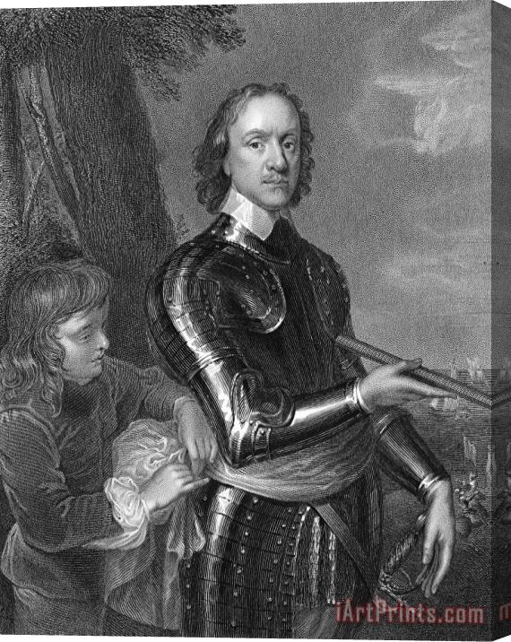 Others Oliver Cromwell (1599-1658) Stretched Canvas Print / Canvas Art